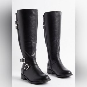 Torrid Buckle Knee Boot (WW) Sz 9.5